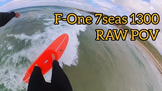 RAW FOne 7seas 1300 and 75 DW Ultimate light wind wave riding setup [upl. by Boland]