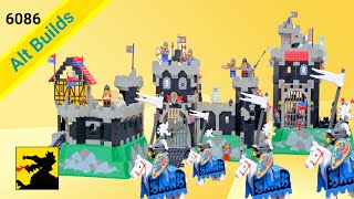 Lego 6086  2 Alternative Builds  Black Knights  Classic castle [upl. by Theodor]