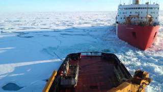 CCGS Terry Fox Assisting Louis S St Laurent [upl. by Amoeji]