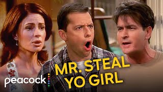 Two and a Half Men  Alan Steals Charlie’s Girlfriend [upl. by Chem]