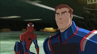 Spider Man Miles And Iron Patriot Fights Iron Vulture  Ultimate Spider Man Season 4 [upl. by Assirahs868]