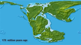 Continental Drift from Pangea to Today [upl. by Podvin]