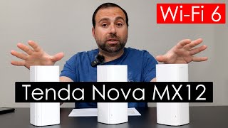 Tenda Nova MX12 Unboxing and Review  Mesh WiFi 6  Speed Test Range Tests App and Much More [upl. by Paloma]