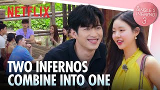 The 2 Infernos merge and all 11 singles finally unite  Singles Inferno 3 Ep 4  Netflix ENG [upl. by Bois]