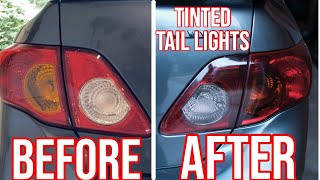 HOW TO PROPERLY VHT TINT YOUR TAIL LIGHTS [upl. by Perni194]