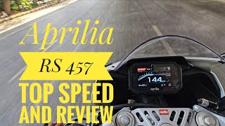 Aprilia rs 457 top speed review and loan details aprillia aprilliars457 aprilliatopspeed [upl. by Toms]