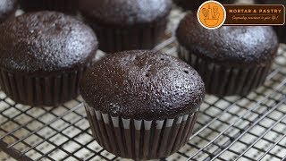 CHOCOLATE CUPCAKE RECIPE  Ep 29  Mortar and Pastry [upl. by Eigram]