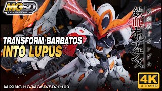 MAD Customize build Barbatos to BarbatosLupusUsing SDHGMGSD1100 to Make One Barbatos Lupus [upl. by Drofnil]