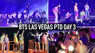 BTS PTD Las Vegas Day 3  Fans stopped throwing things at BTS Vlogfancam FULL CONCERT HD [upl. by Andros]