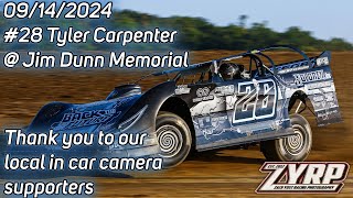 Tyler Carpenter Muskingum County Speedway 09142024 Jim Dunn Memorial [upl. by Siusan58]