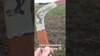 1st Successful Boomerang Throw [upl. by Fagin]