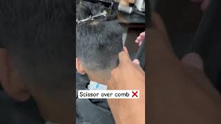 Scissor over comb technique mens hair cut trendingshorts hairstylehairstyle youtubeshorts [upl. by Yves]