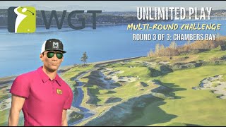 WGT Golf Unlimited Play MultiRound Challenge Round 3 of 3 Chambers Bay [upl. by Niawd]