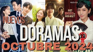 ESTRENOS DORAMAS OCTUBRE 2024 💖 NUEVOSKDRAMAS [upl. by Jorrie]