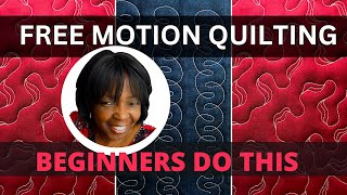 Free Motion Quilting Beginners Use the Alphabet [upl. by Pooi969]