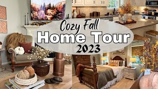 COZY FALL 2023 HOME TOUR  SIMPLE FALL HOME STYLING AND DECORATING IDEAS [upl. by Heda]