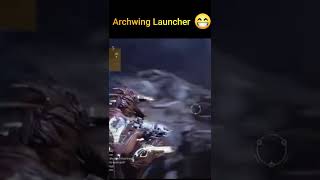 archwing launcher 😅 shorts warframe [upl. by Alyakcim]