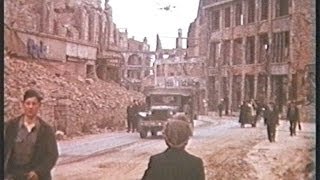 World War Two Archive Footage of the Bombing of Germany and Frankurt 194445 [upl. by Yral515]