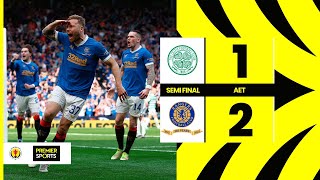 HIGHLIGHTS  Celtic 12 Rangers  Extratime winner sends Rangers to Scottish Cup final [upl. by Idorb]