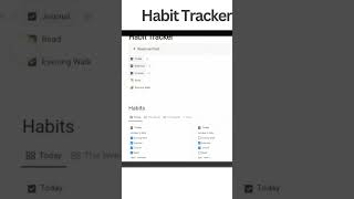 Simplest Habit Tracker in Notion notion [upl. by Dewees845]