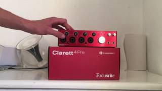 Déballage présentation et installation de la carte son Focusrite Clarett 4 pré [upl. by Adalbert]