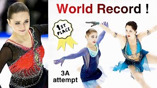 Kamila is the champion  World Record  Liza skates clean Kostornaia attempted 3A Finlandia Trophy [upl. by Leiad292]