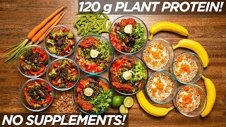 EASY HighProtein Vegan Meal Prep 1800 Calories [upl. by Lina996]