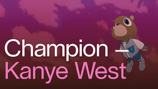 원조힙합비둘기의 응원가 🕊 Kanye West  Champion [upl. by Anhcar141]