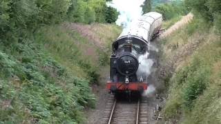 Bodmin amp Wenford Railway  5619 amp 6435  Wednesday 10th August 2016 [upl. by Ardeen550]