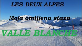 SKIJANJE U FRANCUSKOJ  LES 2 ALPES  VALLE BLANCHE  MOJA OMILJENA STAZA  JANUAR 2024 [upl. by Amsirhc]