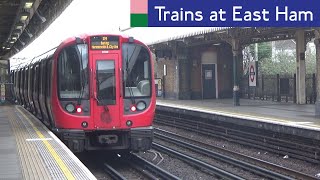 London Underground Hammersmith amp City And District Line Trains At East Ham [upl. by Hardman]