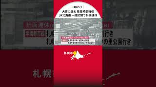 除雪時間確保…大雪に備え“計画運休” JR北海道が毎週土曜日の終電などで実施―【千歳線】札幌発千歳行き 【学園都市線】札幌発当別行き・あいの里公園行き [upl. by Rengia]