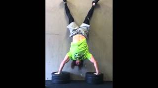 Handstand Pushup with Deficit [upl. by Wie]