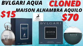 BVLGARI AQVA  CLONED  MAISON ALHAMBRA AQUILO [upl. by Gney309]