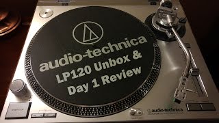 Audio Technica LP120  USB Turntable Unbox amp Review [upl. by Anastice]