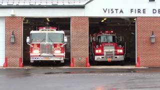 Vista FD Car 2561  Engine 141 Responding [upl. by Llerrod]