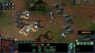 StarCraft II Heart of the Swarm  Battle Report Protoss vs Terran [upl. by Hagile]