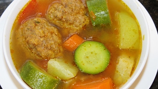 SOPA DE ALBONDIGAS HONDURENAS [upl. by Alletsyrc]