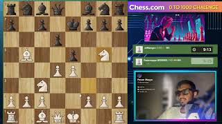 0 TO 1000 Chesscom Challenge  Pavan Mayya  Current Rating 150 chess chessgame [upl. by Kwok692]