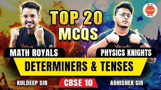 20 Most Important Questions MCQ from Determiners amp Tenses 🎯 Class 10 English Grammar ✅ [upl. by Rialcnis]