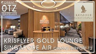 Singapore Airlines KrisFlyer  Star Alliance Gold Lounge  Singapore Changi Airport Terminal 2 [upl. by Saks]