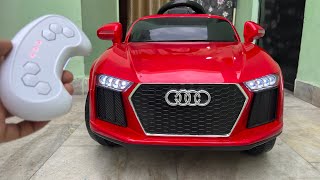 RC Audi Car Unboxing amp Testing  The Power Wheels Ride On Audi Car  Shamshad Maker🔥🔥 [upl. by Asimaj]