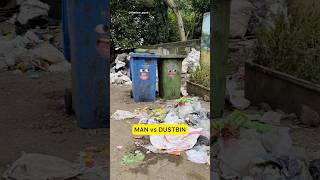 MAN vs DUSTBIN 🤨  shorts  Rahul Sinha  Thethar Puns [upl. by Guerra486]