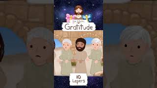 GRATITUDE JESUS HEALS 10 LEPERS · BIBLE STORIES FOR CHILDREN KIDS · ANIMATED CARTOON BIBLE shorts [upl. by Norven]