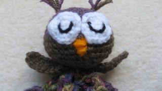 How to Crochet Owl blanket lovie Part Two [upl. by Ugo]