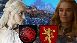 Game of Thrones castle siege battle UEBS simulation  Daenerys Targaryen vs Cersei Lannister armies [upl. by Mas]