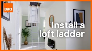 How to install a loft ladder  DIY [upl. by Oinesra]