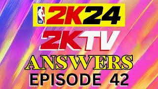 NBA 2K24 2KTV Answers Episode 42  2KTV Interactive [upl. by Heimer202]