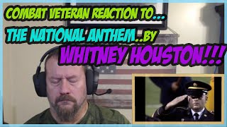 First Time reacting To the National Anthem By Whitney Houston [upl. by Ahsiyt384]