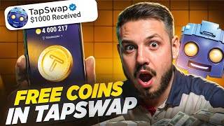 How To Farm 1 MILLION Coins Per A Click In TapSwap [upl. by Adialeda]